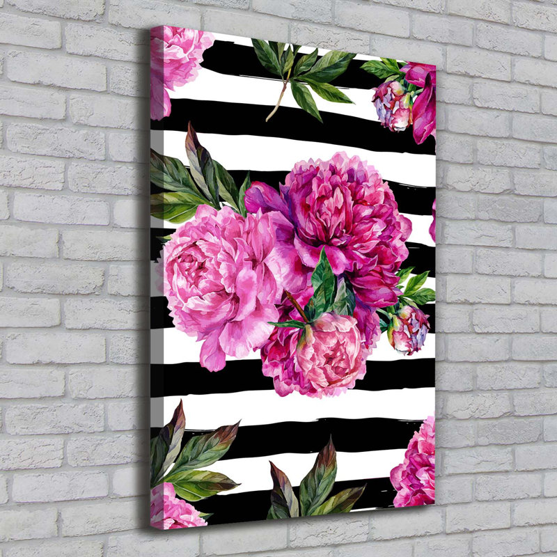 Peonies - Wrapped Canvas Print