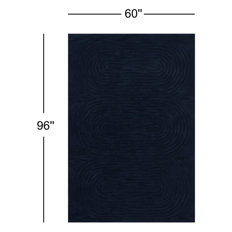 Tillie Hand Tufted Wool Navy Rug