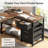  59" L-Shaped Computer Desk for Home Office, Small Space Corner Desk with 4 Drawers-830980514