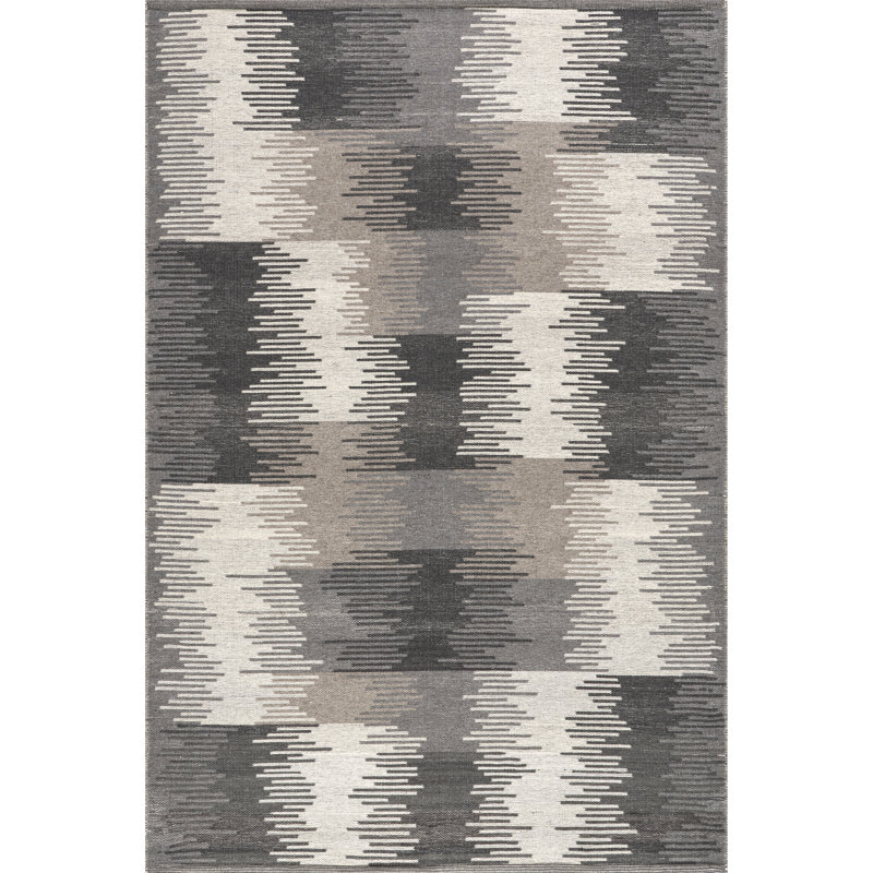 Tapis en laine réversible abstrait Memento, Rectangle 6 pi x 9 pi