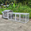 Cage à poulailler en bois pour poulailler 118 118 118 With avec portes en libre parcours, nichoir, plateau à tirer étanche