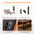 Split Top Queen Adjustable Bed Frame With 14'' Medium Plush Memory Foam Mattress, USB & Type C Ports, Massaging, Wireless Remote, E3000 Sunset Orange-1644966268