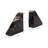 6" Natural Triangular Petrified Wood Bookends - Elegant Home Decor and Office Accessory, Durable Wooden Design, Perfect for Book Lovers, Set of 2