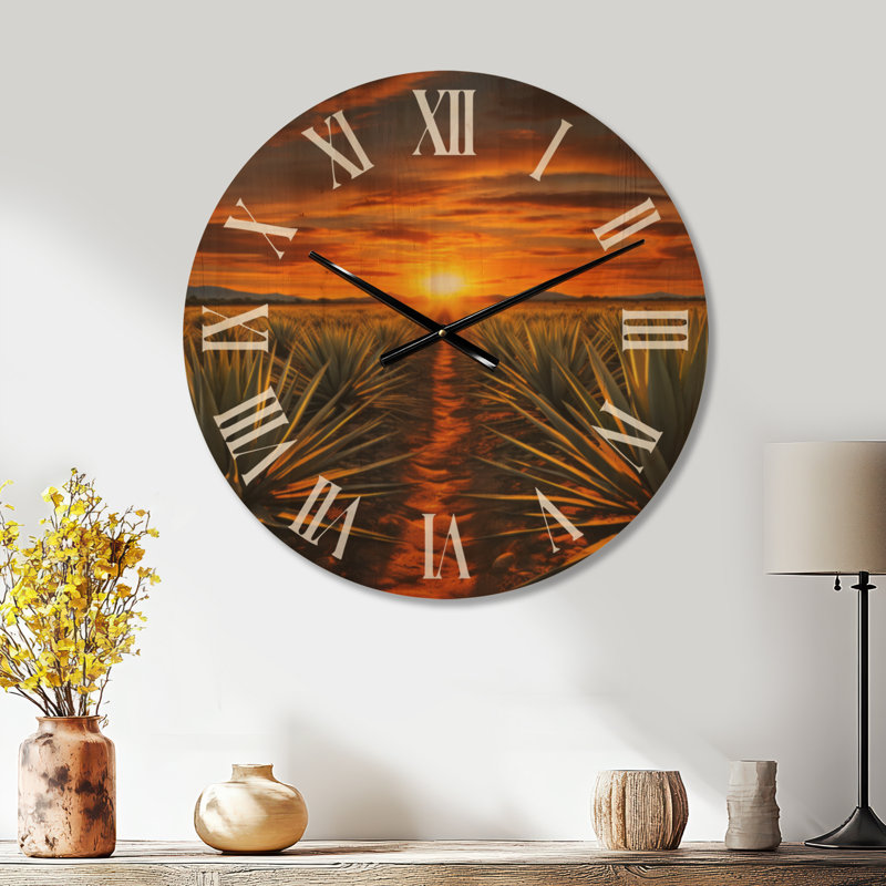 Horloge murale mexicaine Téquila, Médium
