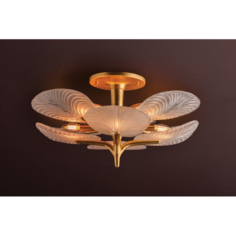 KAMAL Semi Flush, 13.5" H x 28.5" W x 28.5" D