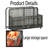 TONWIN 43'' W 110 Gallons Steel with Wheels