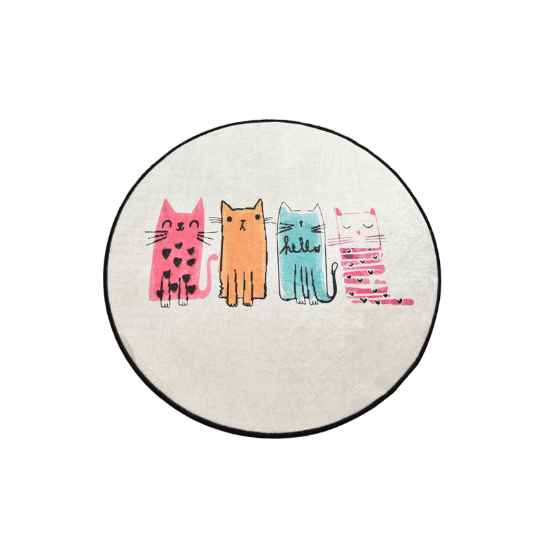 Round Cowell Shag 100cm X 100cm Area Rug