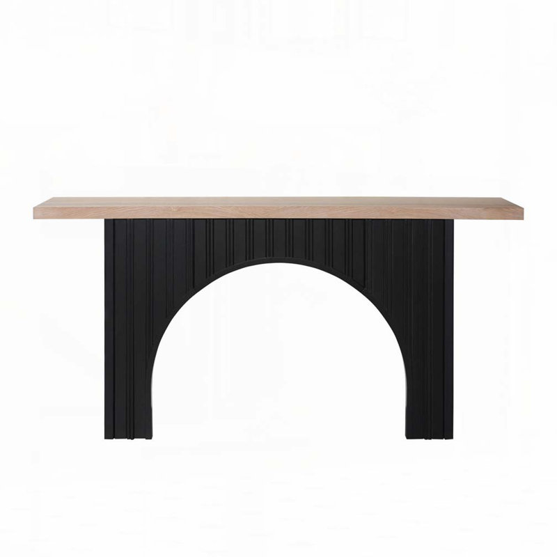 Console Table with Black Arch Base