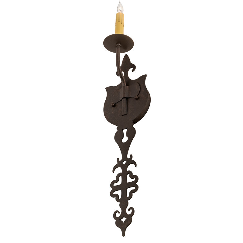 Merano 1 - Light Wallchiere, Wrought Iron