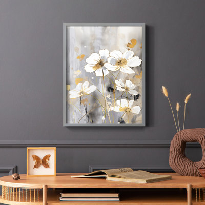 FLORAL Series CDXXII  -Premium Framed Print -Ready to Hang - No Nails Required