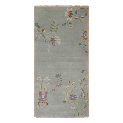 One-of-a-Kind 2'x4'2 2010s Wool Area Rug