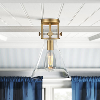 Borgen Glass Semi Flush Mount