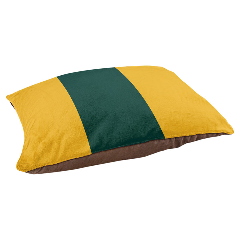 Coussin Los Angeles Anaheim, Moyen (H 9,5 po x l 28 po x P 18 po), Or / vert irlandais / or