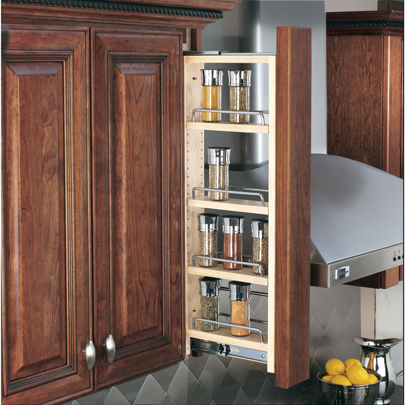 Robinet de cuisine mural à fermeture en douceur Rev-A-Shelf , H 30 po x l 6 po x P 11,125 po