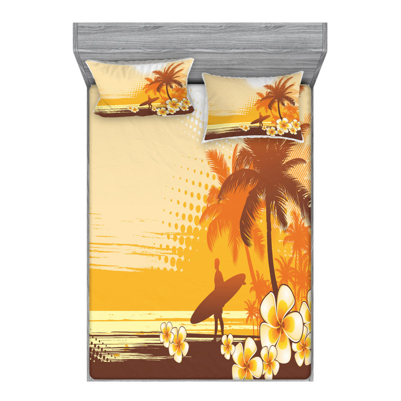 Microfiber Sheet Set, Queen Sheet Set with Fitted Sheet