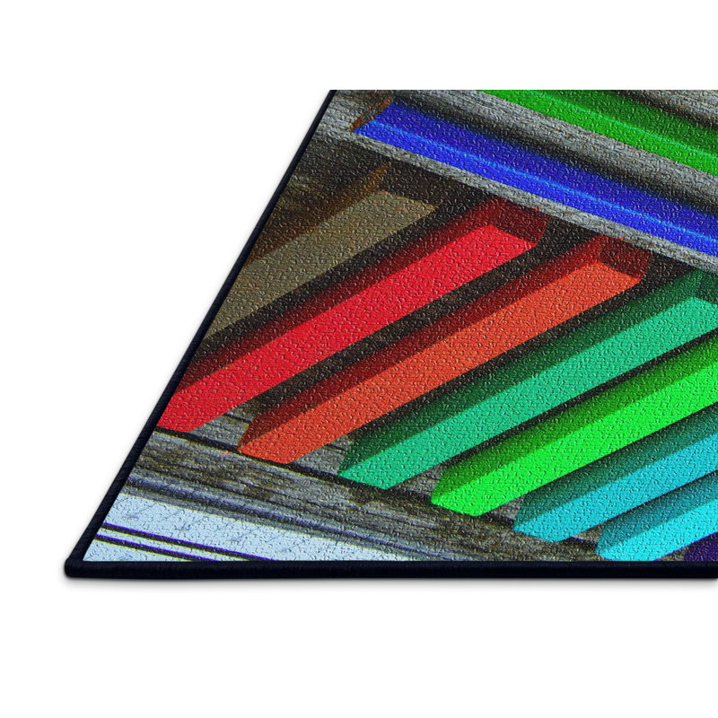 Tapis de zone rouge school times, Rectangle 2 pi x 3 pi