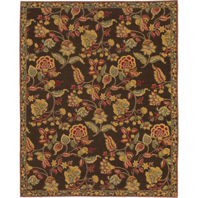 Wool Floral Area Rug
