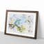 Blue Bird and Cherry Blossom Tree - Picture Frame Graphic Art Print-56871277-56871280