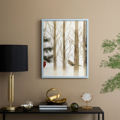 «Christmas Holiday Art» CECIV, reproduction encadrée - bois massif