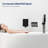Male NPT Waterfall Shower Head With Handheld,Bathtub Shower Faucet With High Flow Wall Mount Tub Faucet,Single Handle Bathroom Tub Mixer Tap Hand Shower System With Curved Spout Commercial