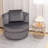 32" Wide Swivel Barrel Chair Modern Accent Chair Living Room Sofa Chair Single Sofa-608928207