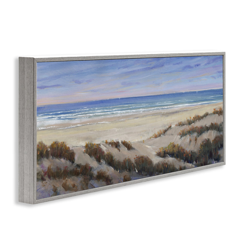 «Grassy Beach View», art de la giclée encadrée par Regina Moore, Estampe numérique Farmhouse, H 13 po x l 30 po