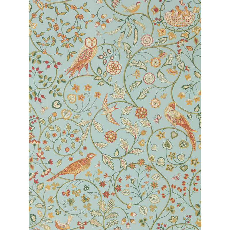 Newill Wallpaper, Peppermint Russet