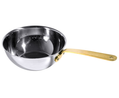 Mini Wok aus Edelstahl