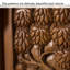 Armoire en acajou sculpté de style sud-est asiatique