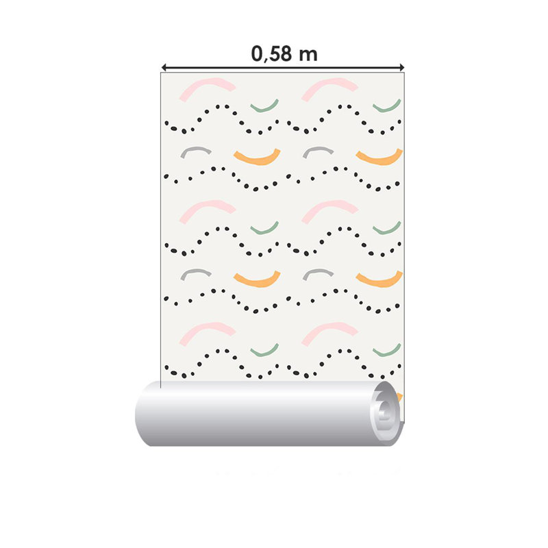 Rouleau de papier peint adhésif Aldwon L 126 po x l 24 po