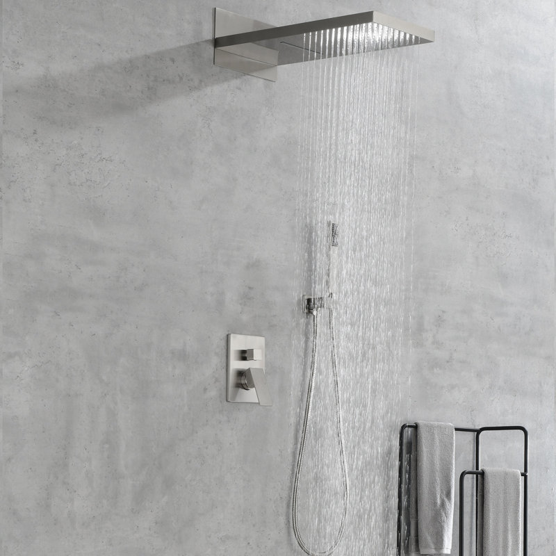 All-In-One Kit with Rough in-Valve, Brushed Nickel