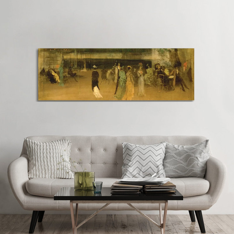 «Cremorne Gardens, No. 2», reproduction d'art sur toile tendue, 24 po x 72 po, Toile tendue avec châssis, Sans cadre