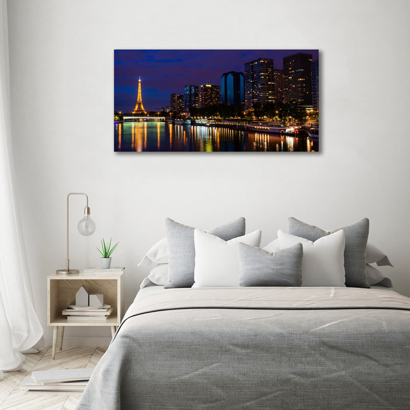 Paris By Night - Print, Canvas, 70cm H x 140cm W x 2cm D