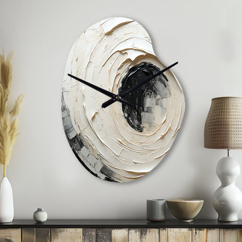 Horloge murale minimaliste en spirale, Petit