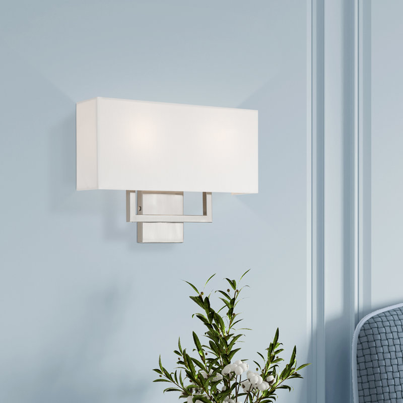 Willow 2 - Light Dimmable Flush Mount, 12" H x 16" W x 3.88" D, Brushed Nickel