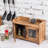 Sledmere Wood Cabinet Shelving Rack