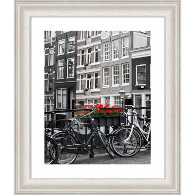 Selvidge White Wood Picture Frame with Mat