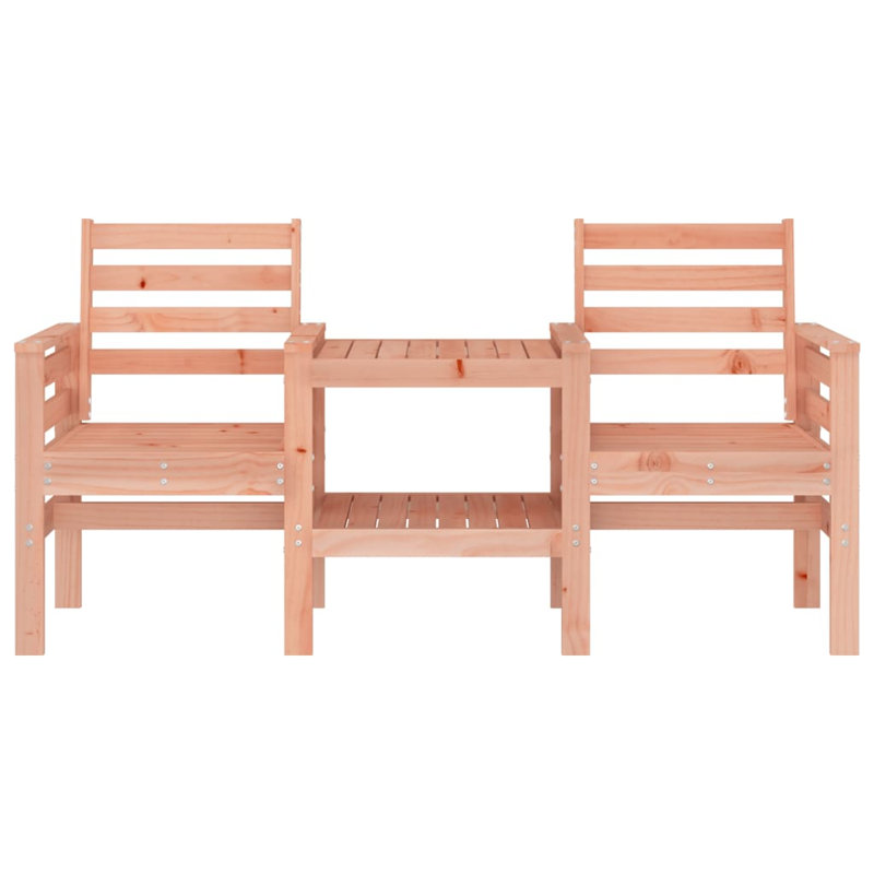 Amett Solid Wood Outdoor Bench, Brown