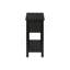 Table d'appoint, 2 niveaux, bout, lampe, table de chevet, table d'appoint, étroit, petit, tiroir de rangement, chambre à coucher, placage noir, transitionnel-2035598162-2035598169