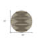 Tapis extérieur rond lavable abstrait café et ivoire 8 pi