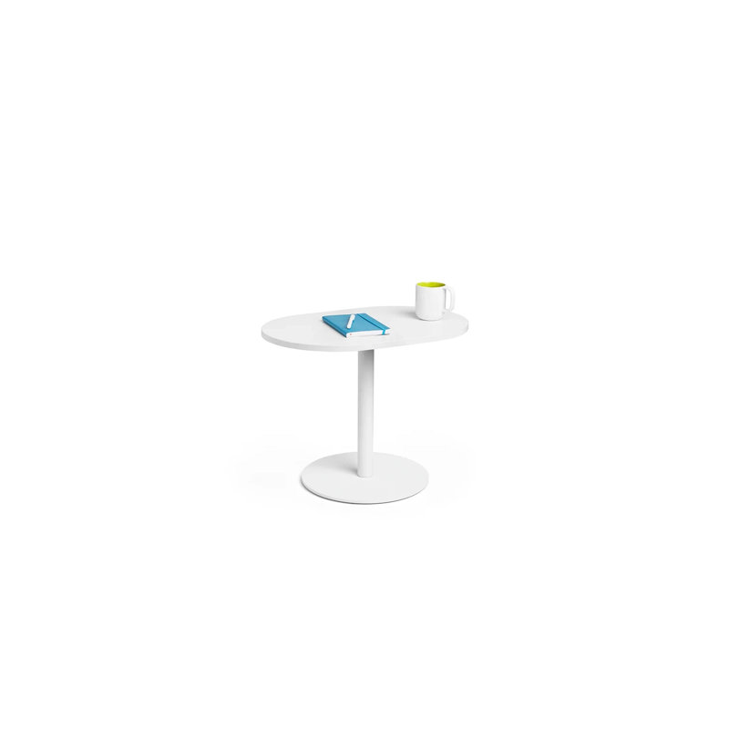 Tucker Side Table 19"H, White LPL