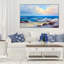 « painted blue vagues ii », reproduction de peinture à l’acrylique sur toile tendue-29333888