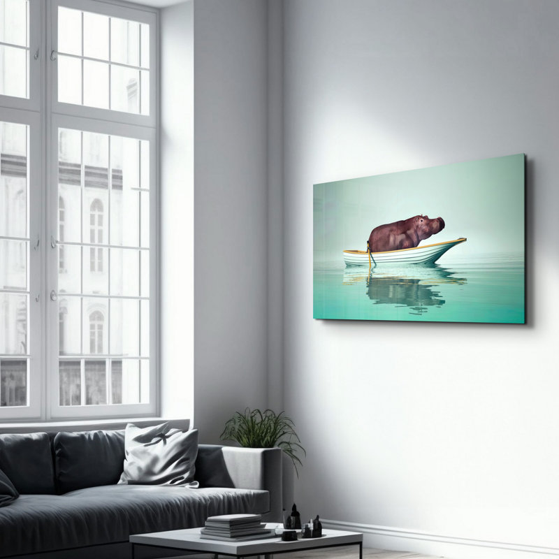 Elegant Tempered Glass Painting, 27.6 x 43.3 Inches | 100% Tempered Glass, Thickness: 0.16 Inches | UV Printed Artwork, Perfect for Home Decor & Modern Interiors, Stunning Visuals for Any Room