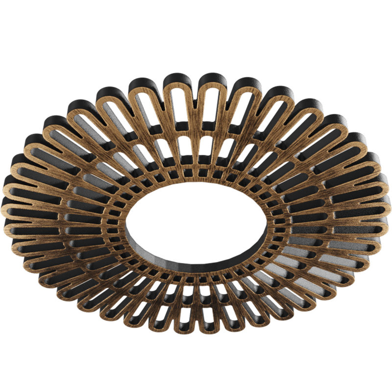 Médaillon de plafond architectural en PVC de qualité architecturale 30 po x P 11 po x P 1 po x P 1 po, Bronze vieilli
