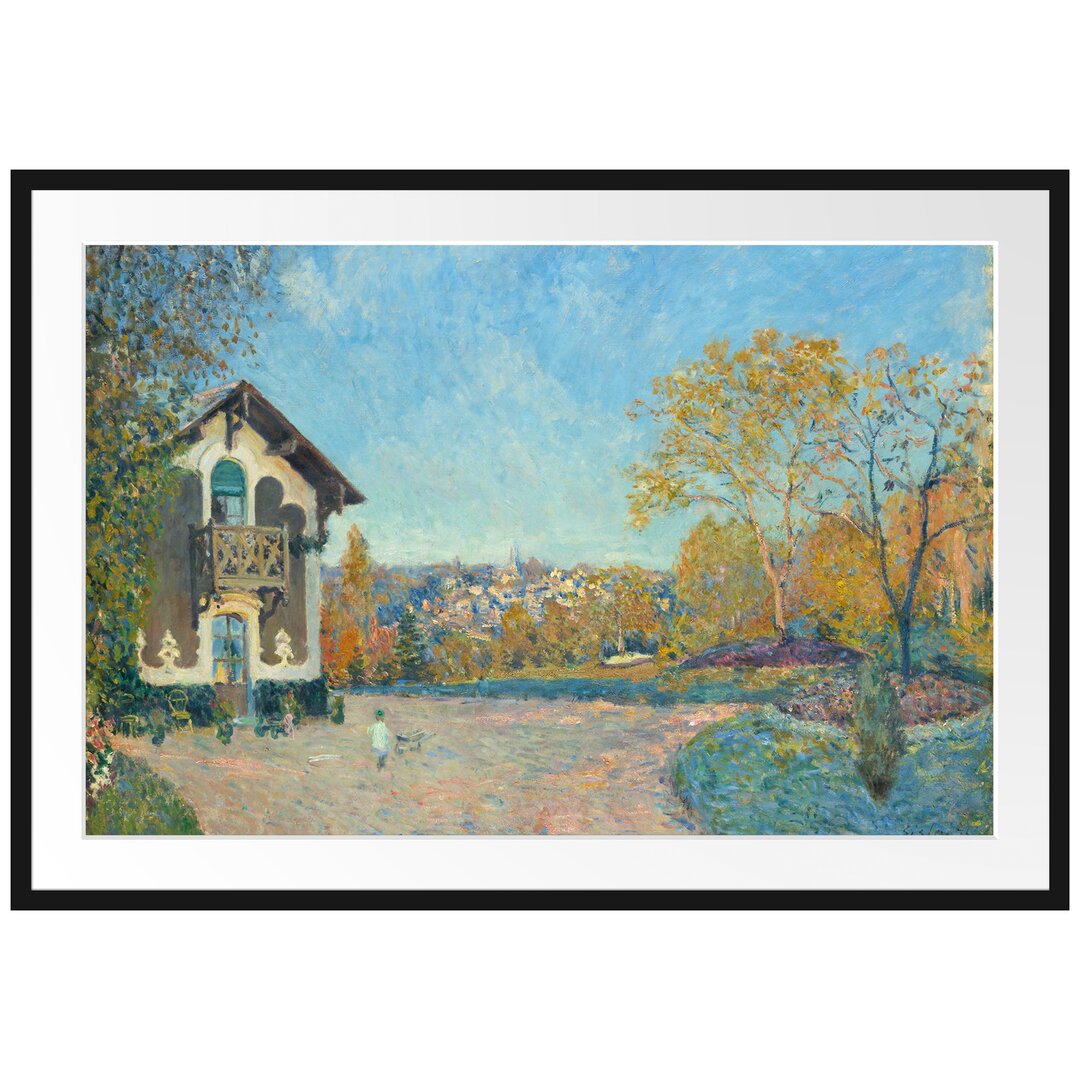 Gerahmter Kunstdruck Ansicht von Marly-Le-Roi von Coeur-Volant von Alfred Sisley