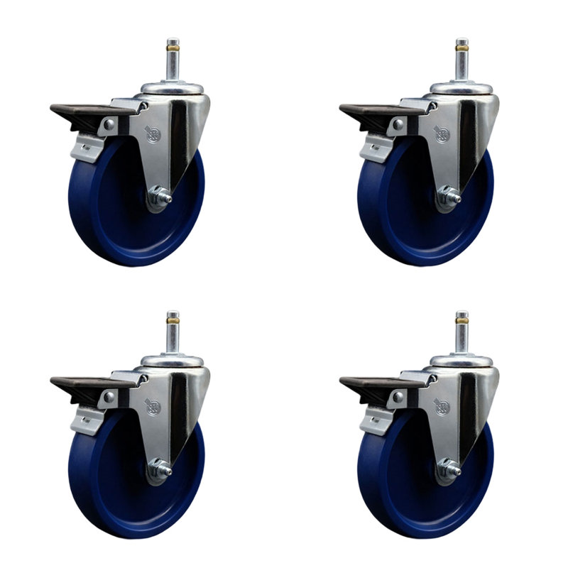 Solid Swivel Grip Ring Stem Caster