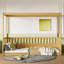 Lit simple - Encouragez la structure en bois avec barrière de sécurité pendant le sommeil
