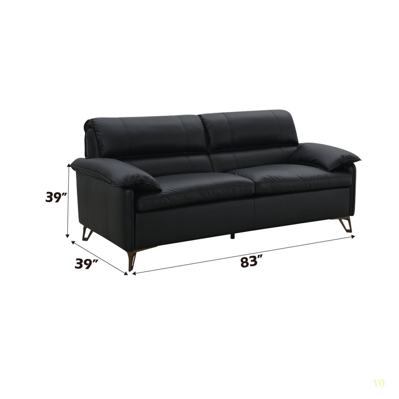 Causeuse en cuir fleur Eilene