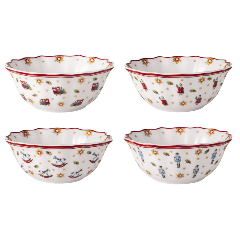 Ensemble de 4 bols Villeroy & Boch Toy's Delight Anniversary Christmas Collection