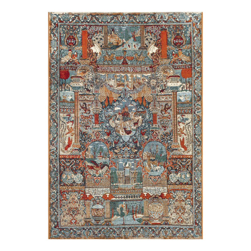 Tapis d'extérieur traditionnel, Rectangle 4 pi 1 po x 6 pi 1 po